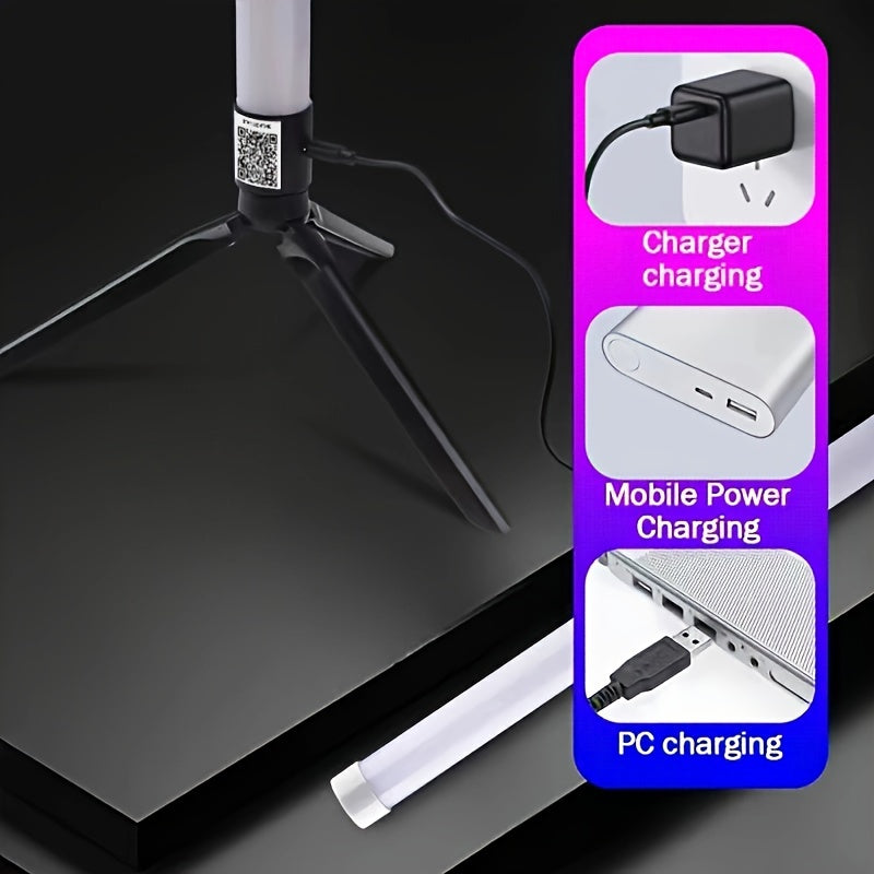 Ilova orqali boshqariladigan aqlli LED pol chirog'i, RGB musiqa muhitini yaratish, simsiz, USB quvvatlanadigan, turli xonalar va tadbirlar uchun ko'p rangli turuvchi chiroq. Suvga chidamli emas, batareya yo'q, USB porti mavjud.