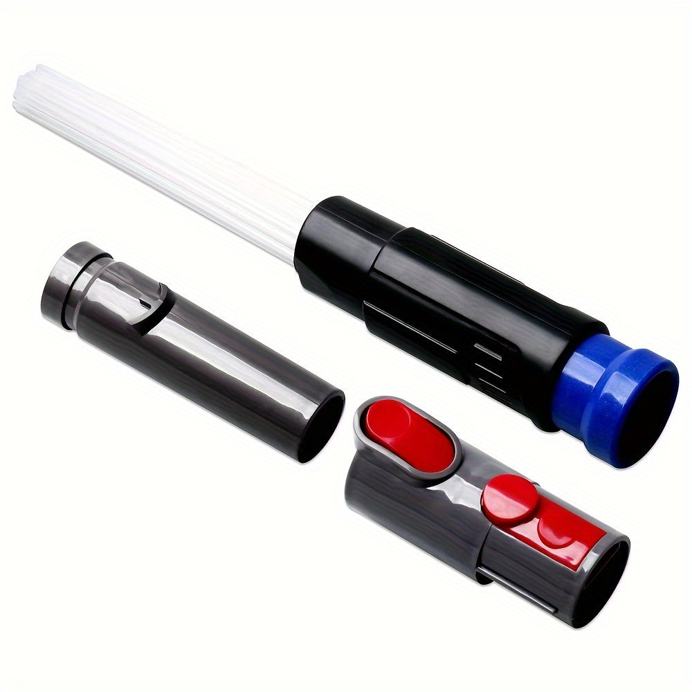 Dyson changyutgichlari uchun aksessuar to'plami V7, V8, V10, V11, V12, V15 va boshqa modellarga mo'ljallangan qalam shaklidagi chang cho'tkasi bilan birga keladi. Shuningdek, qiyin joylarga yetib borish uchun moslashuvchan so'rish quvurlari ham mavjud.