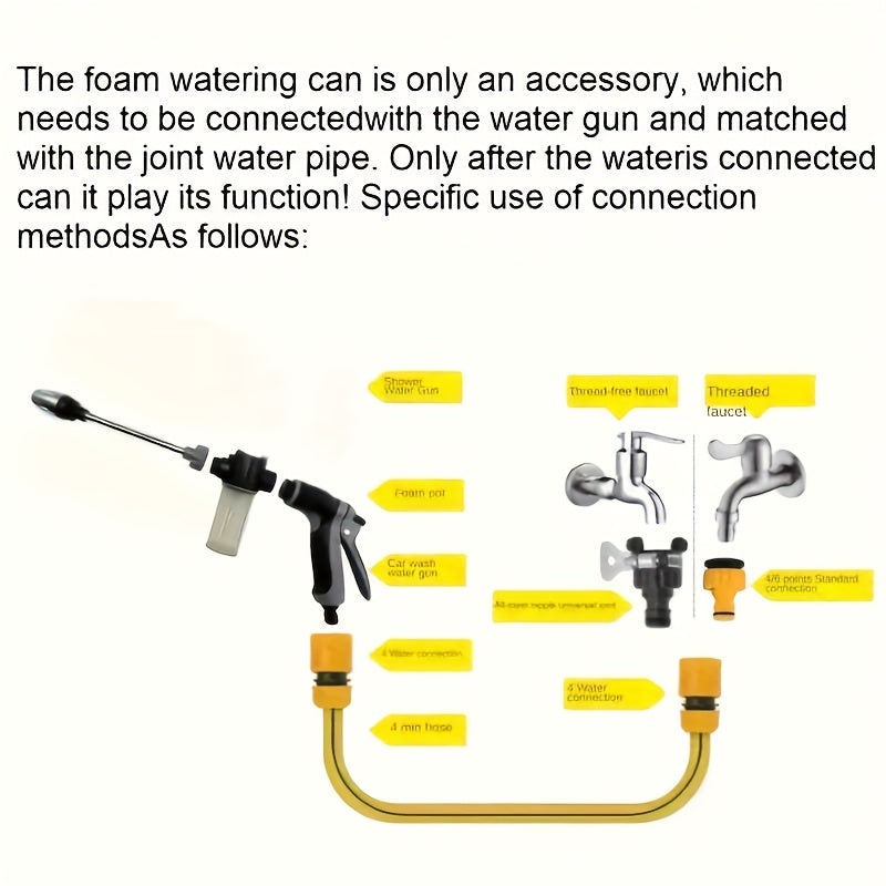 Women Seniors Portable High-Pressure Water Gun with Non-Slip Handle