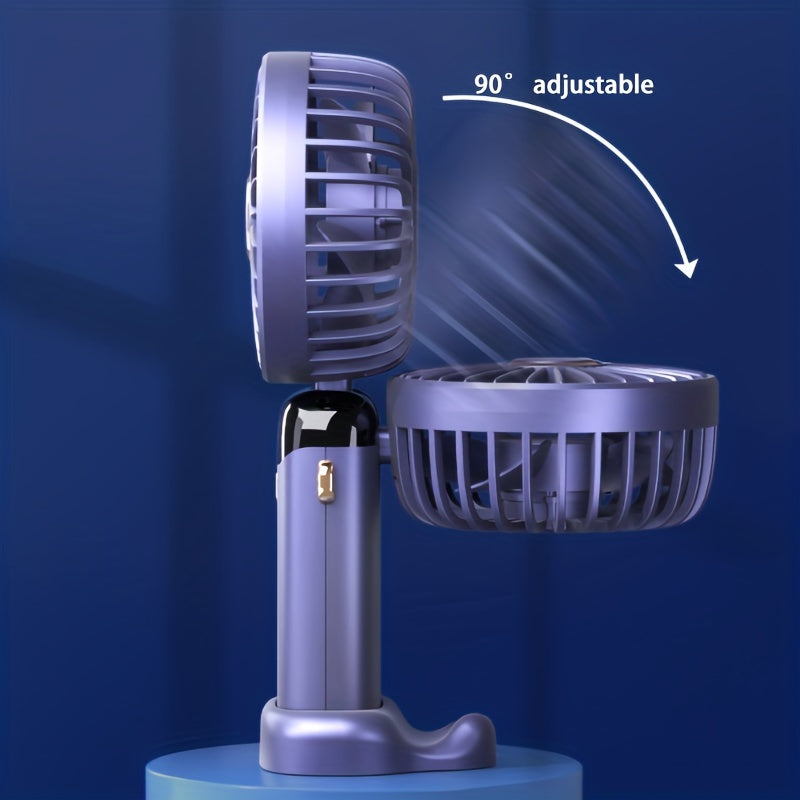 Tashqarida foydalanish uchun portativ USB qo'l fan, sinfxonalar yoki ofis stol usti uchun