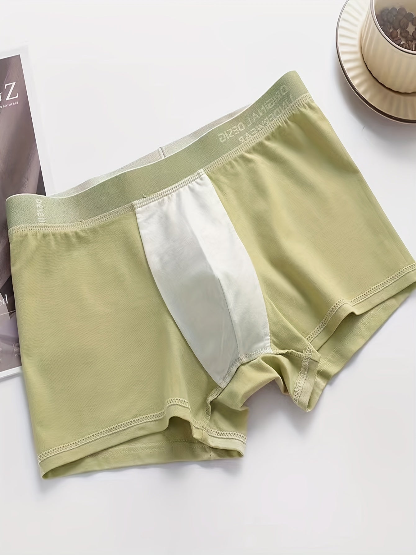 Men's Solid Color Boxer Briefs Stretchy Comfortable Underwear Pack of 1 or 4