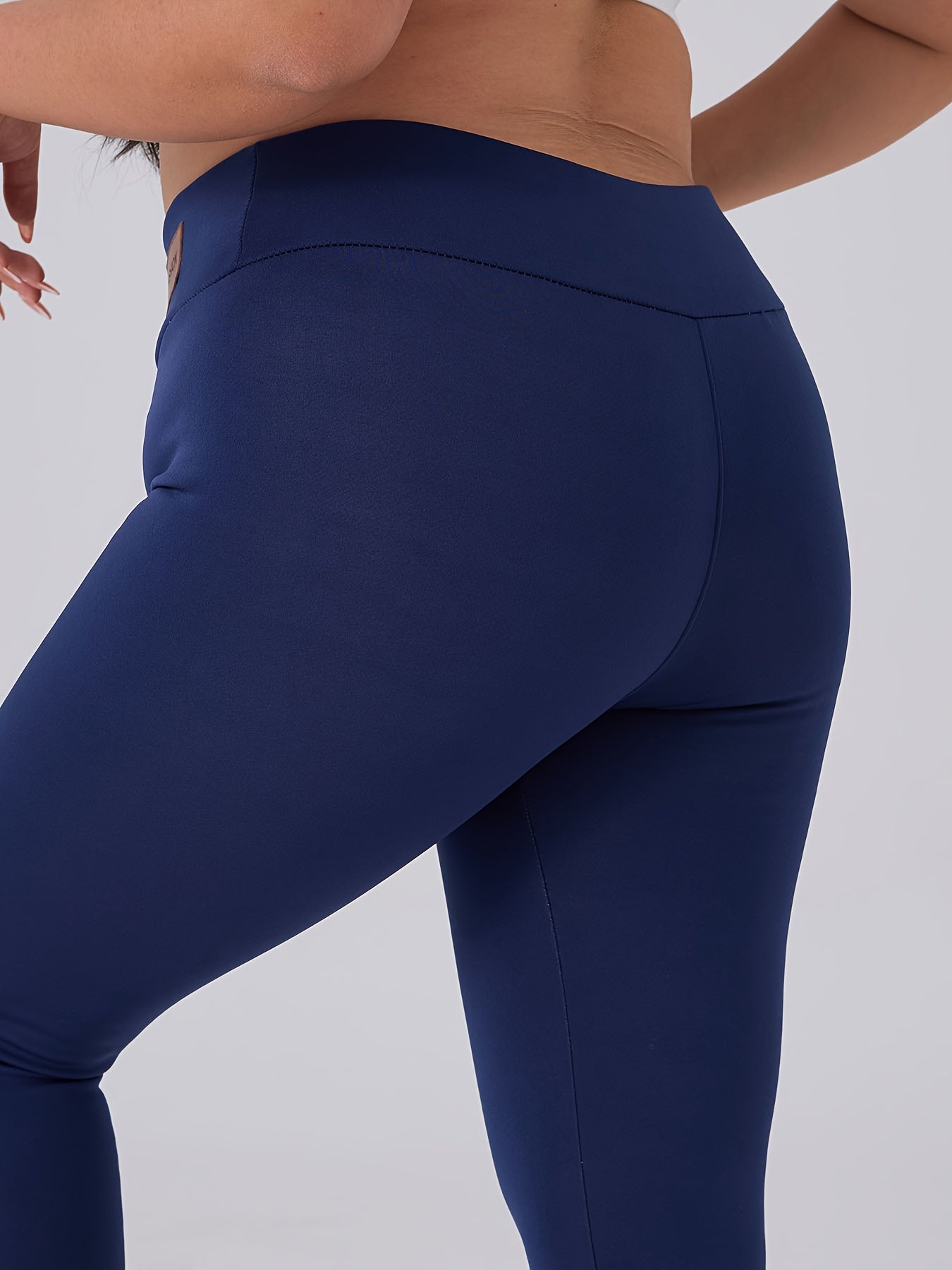 Plus Size Women's Thermal Fleece-Lined Leggings High-Waisted Winter Pants