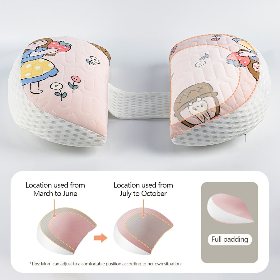 Yumshoq polyester homiladorlik yostig'i, yon yotganlarga mo'ljallangan bo'lib, belni qo'llab-quvvatlaydi va qorin og'rig'ini kamaytiradi. Eng yaxshi homiladorlik qulayligi uchun sozlanadigan 30° qiyalik dizayniga ega.