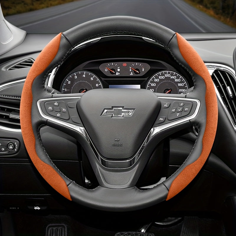 Set 2 or 3 Winter Velvet Anti-Slip Steering Wheel Covers PVC All-Season Black Green Red Orange Brown