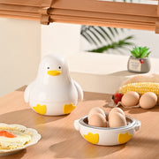 O'rik shaklidagi mikroto'lqinli tuxum pishirgich Sariq Kichik oshxona xavfsiz Batareyasiz