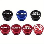 Universal 12V Aluminum Alloy Car Cigarette Lighter Cover Red Ignition Button