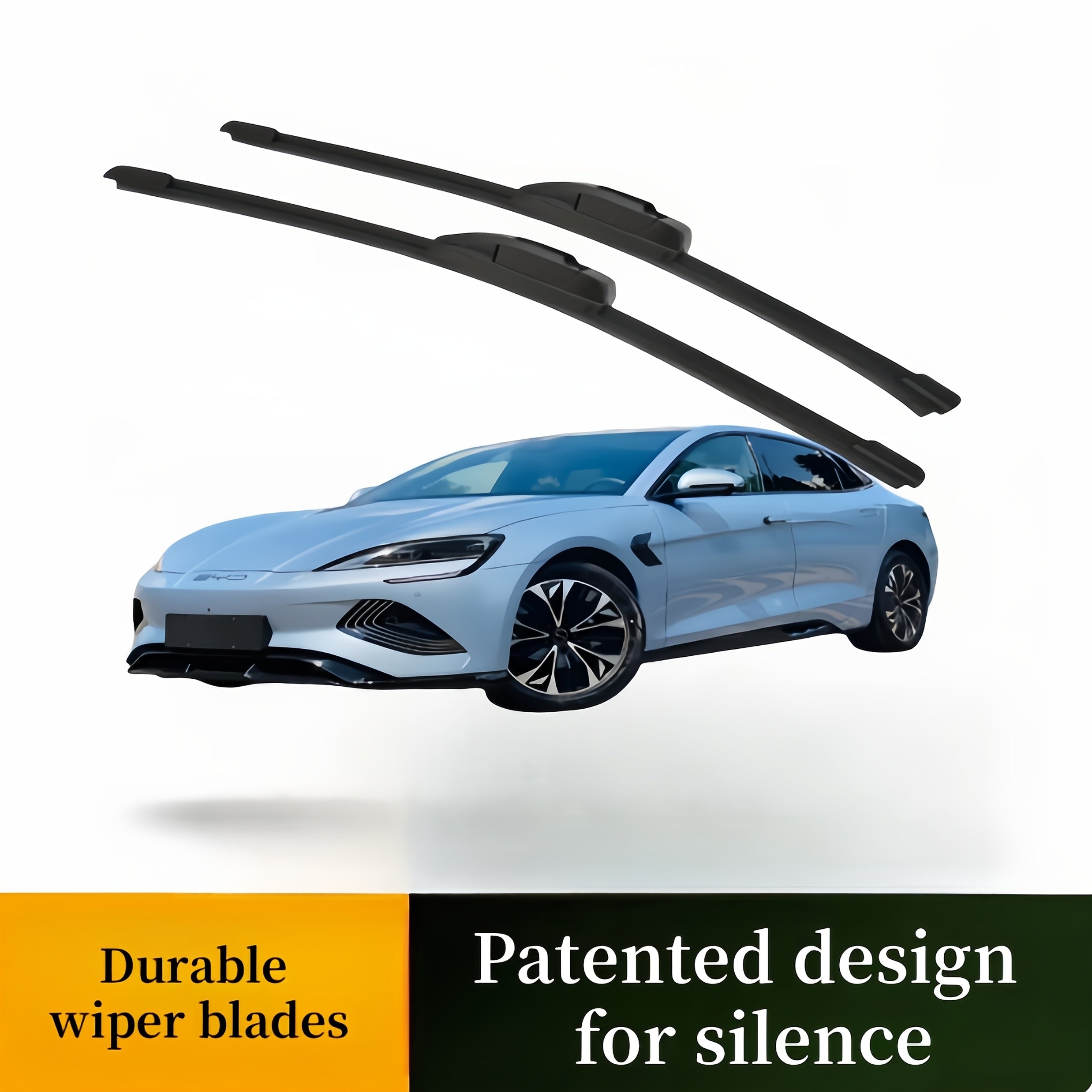 All-Season Windshield Wiper Blades, Durable Double Set for Front Glass