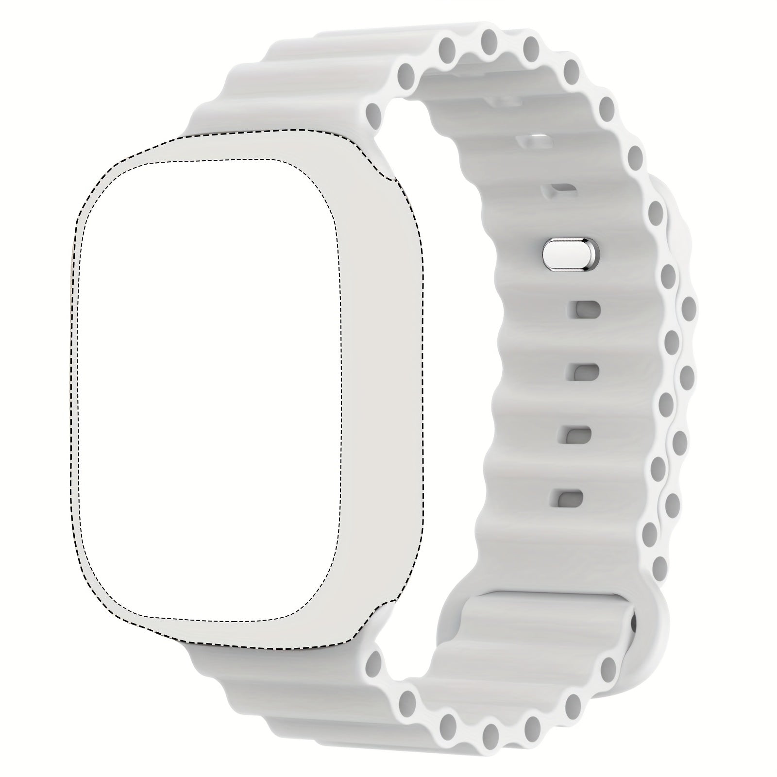 Silicone Sport Band for Apple Watch Ultra Series Waterproof Breathable Compatible with 45mm 46mm 44mm 42mm 49mm Men Women