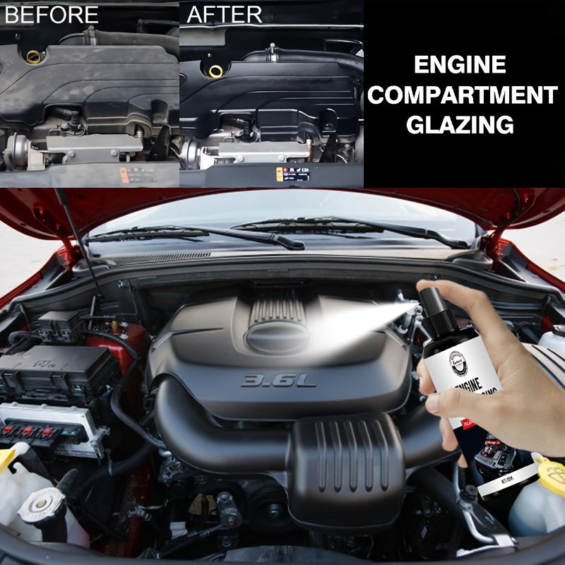 Спрей для восстановления пластика в моторном отсеке и его полировки для автомобилей и автодомов