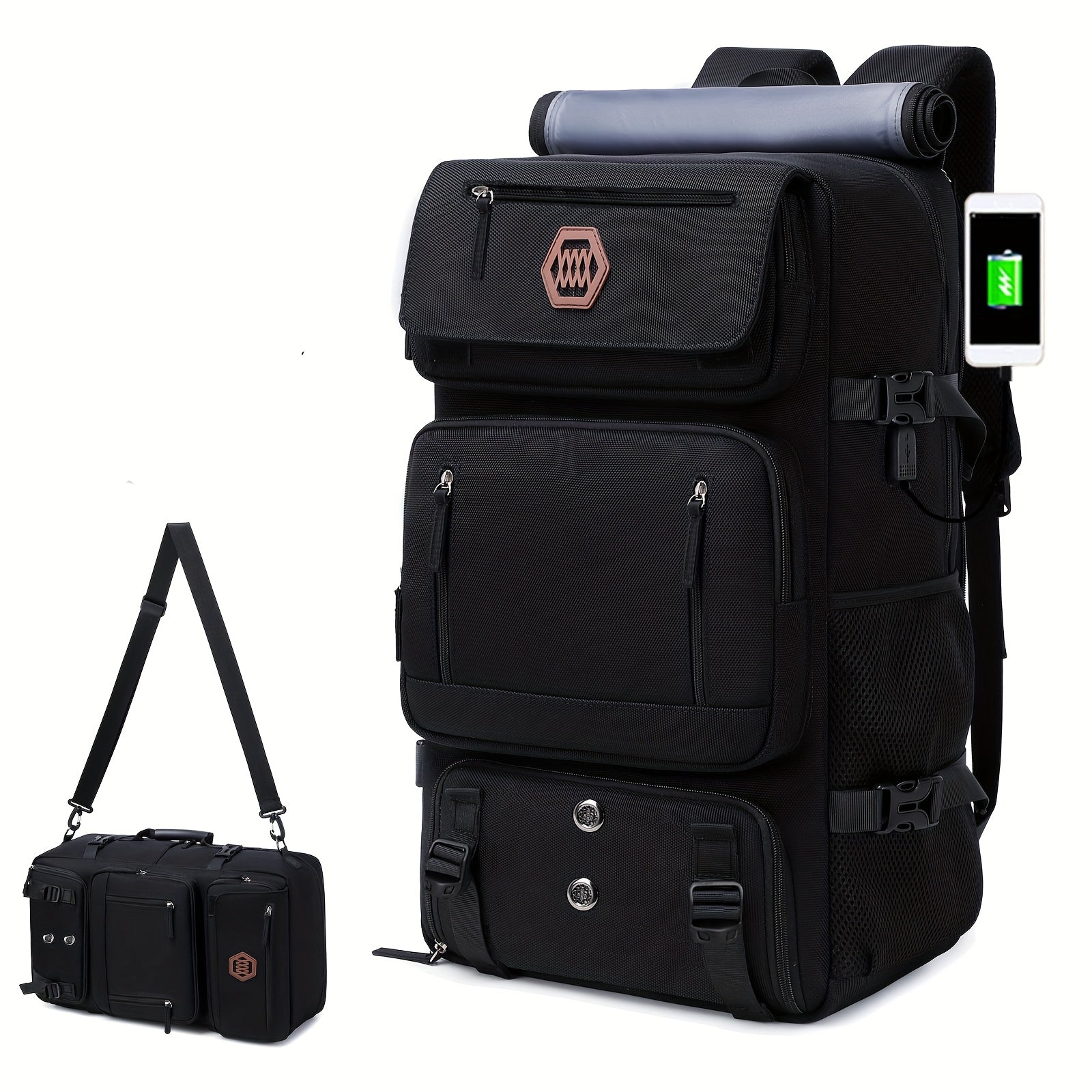 Erkaklar sayohat ruksagi, ayollar uchun qo'l yuk ruksagi, poyga uchun ruksak, 17.6 dyuymli noutbuk ruksagi, kollej uchun tasodifiy kunlik ruksak.