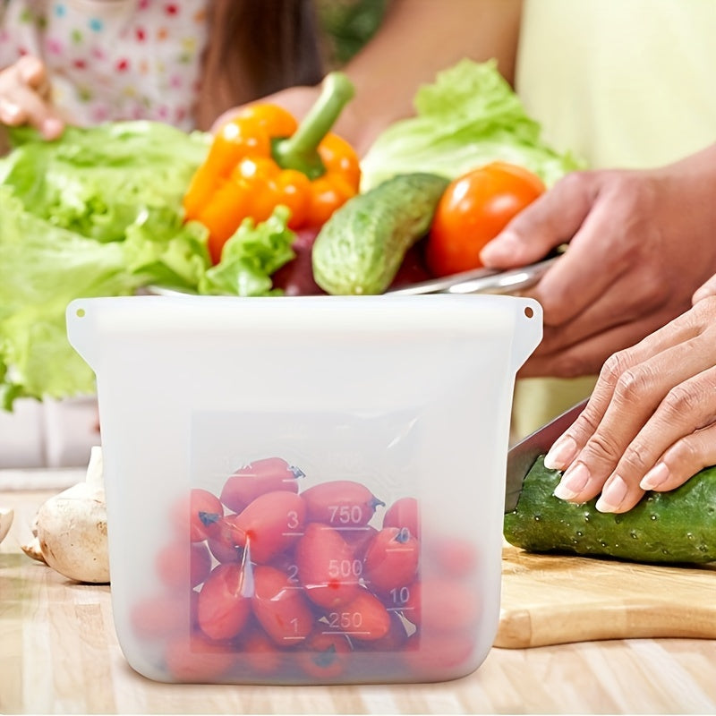Leak-Proof Food-Grade Silicone Storage Bag for Microwave and Refrigerator