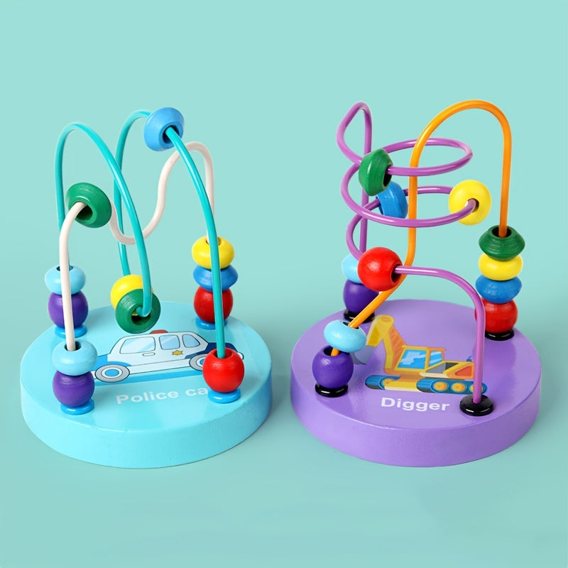 Wooden Bird Bead Maze Toy for Parrots, Parakeets and Lovebirds