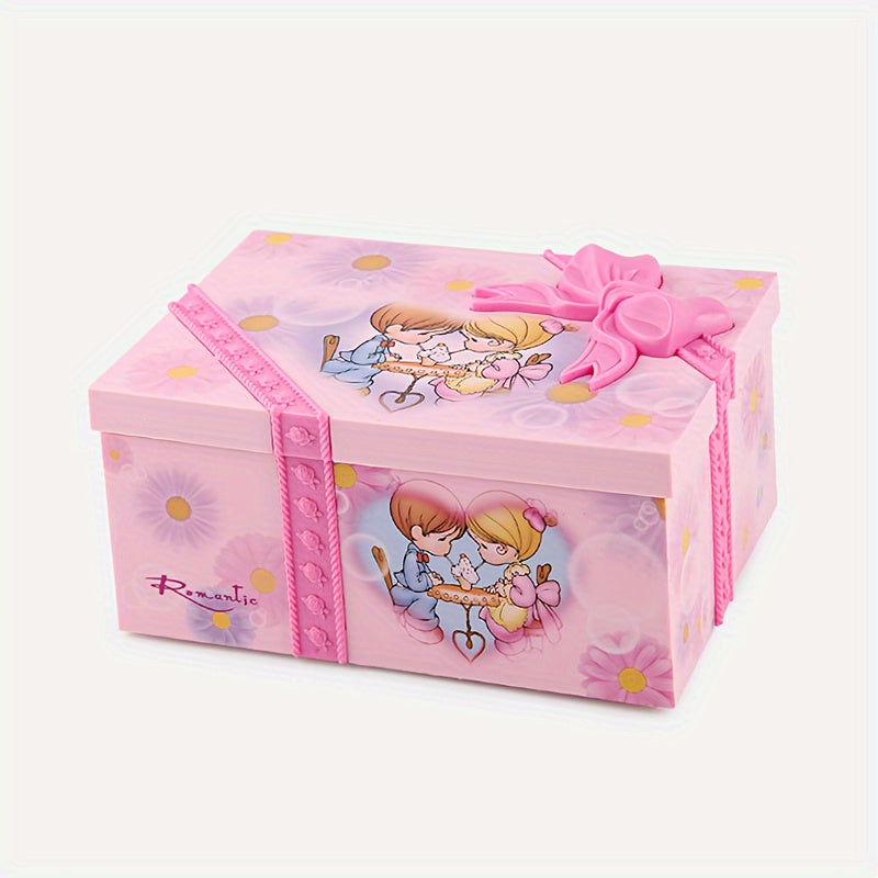 Girls Ballet Dancer Music Box with Mirror Rotating Jewelry Organizer Gift