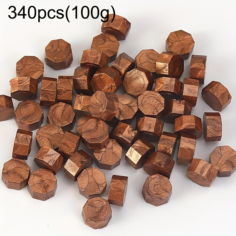 340pcs 100g Octagonal Sealing Wax for Gift Boxes Envelopes DIY Sealing