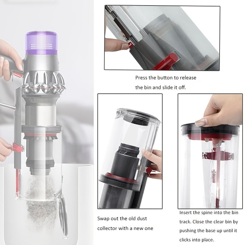 Dyson V11 V15 SV14 SV15 SV22 changyutgichi uchun yangilangan chang qutisi, 970050-01 va 965443-01 qismlari bilan mos keladi.