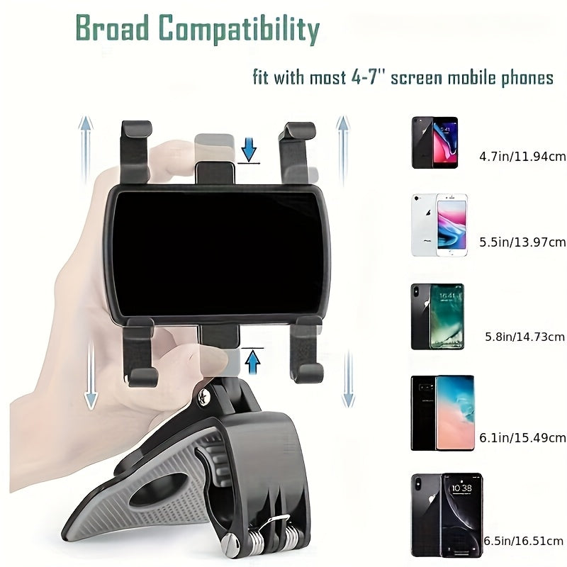 Soporte para teléfono de tablero giratorio de 360 grados, resistente al agua, material de PC