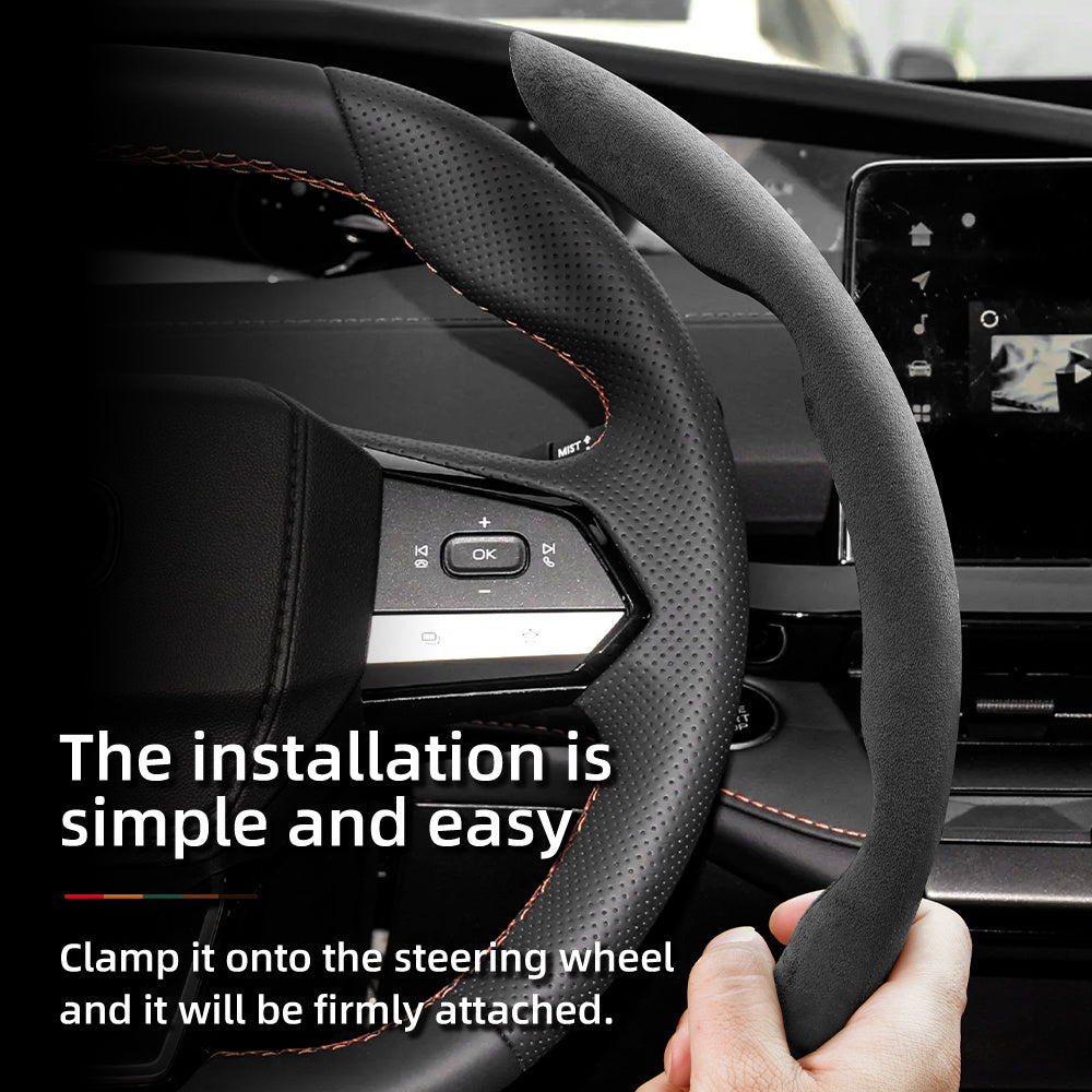Universal Winter Anti-Slip Ultra-Thin Steering Wheel Cover 2pk 3pk Set