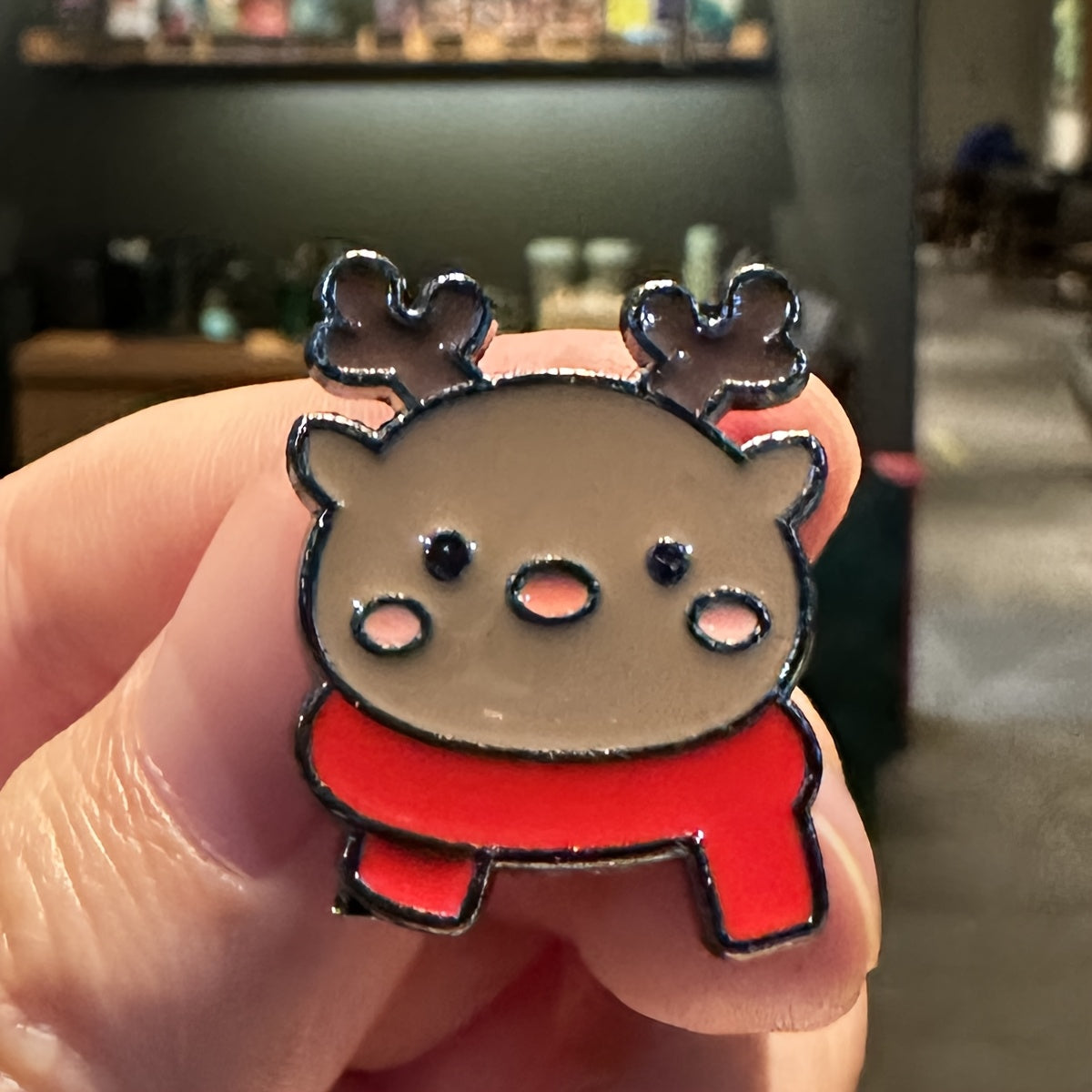 Set of 9 Enamel Alloy Christmas Brooches Reindeer Snowman Candy Cane Tree Jewelry