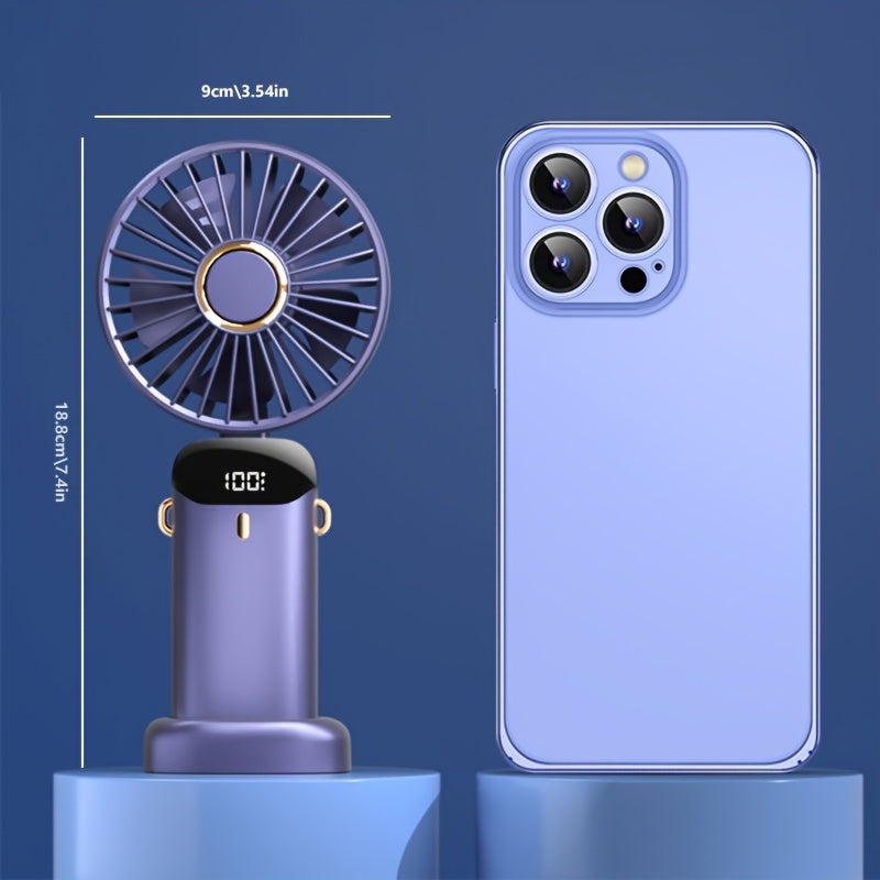 Aromatherapy Handheld Fan Rechargeable USB Long Battery Indoor Outdoor Use