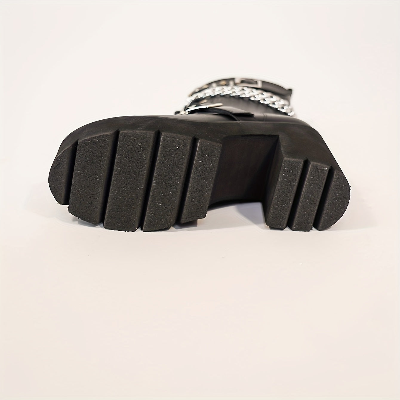 Women's Wedge Thick-Soled Boots Black Comfortable Fashion Footwear