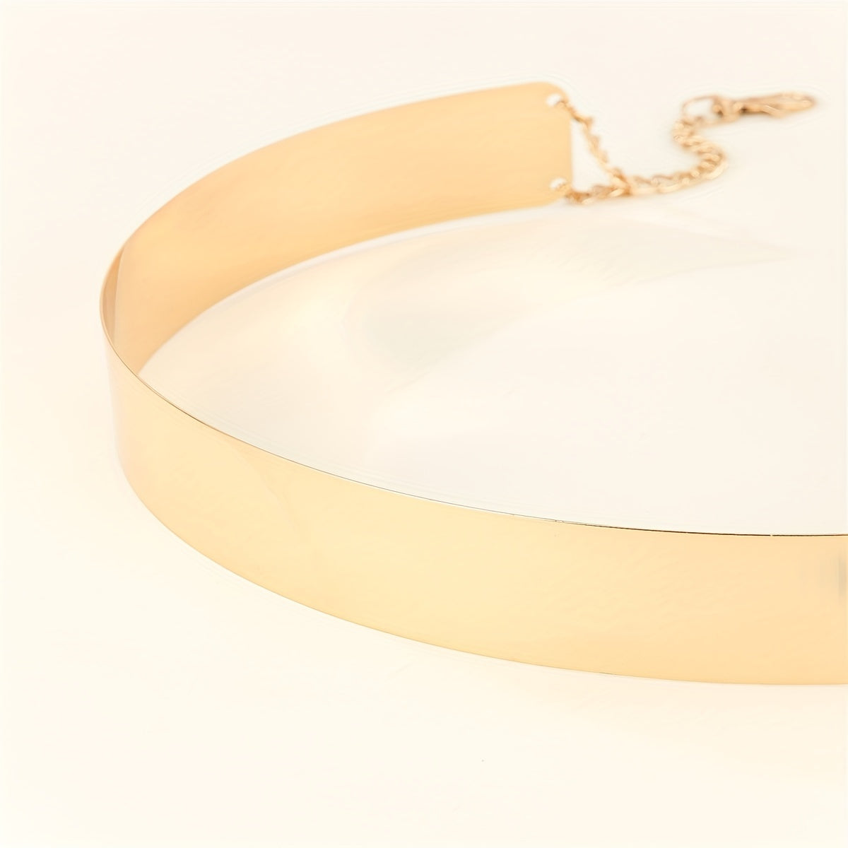 Women's Leather Waist Belt with Gold Embellishment Adjustable Fit for Casual and Formal Wear