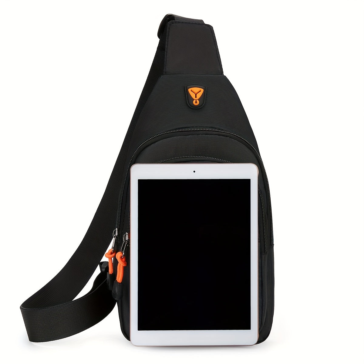 Lightweight Oxford Fabric Chest Bag for Outdoor Activities with Zipper Closure