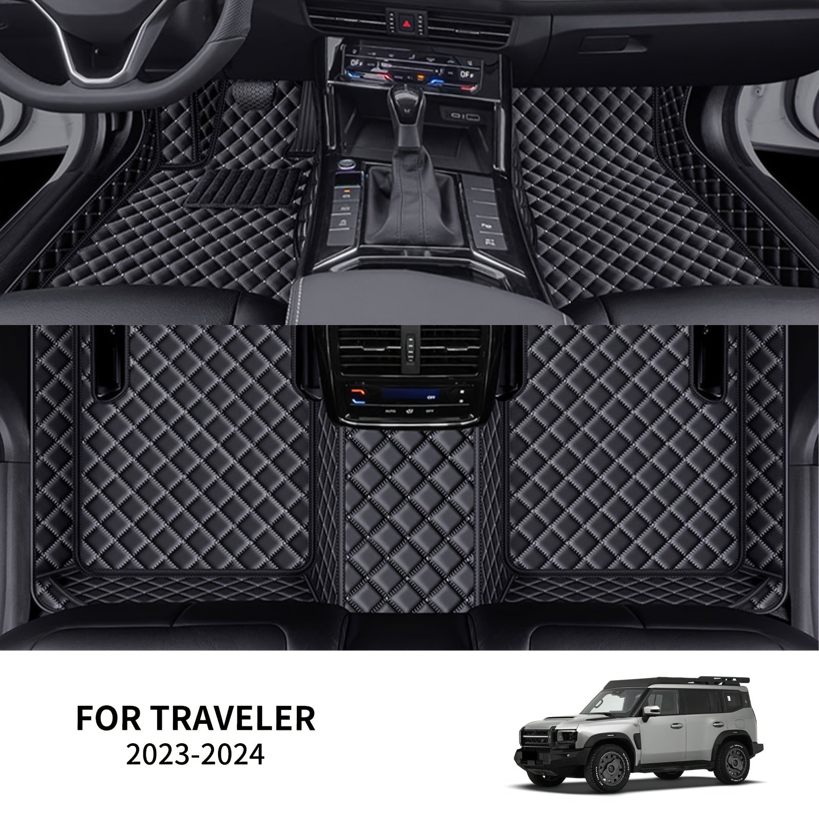 Avtomobil polikarbonat matolari PU teri, har qanday ob-havo uchun himoya qiluvchi, SUV transport uchun bardoshli