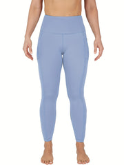 Plus Size Women's High-Waisted Yoga Pants Workout Leggings with Pockets