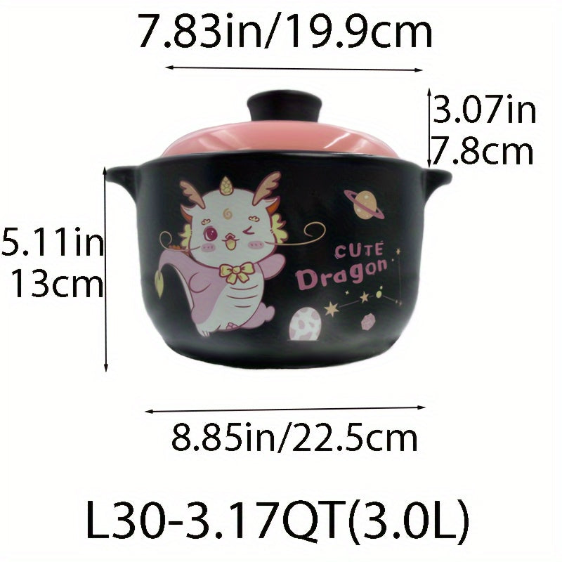 Ceramic and Clay Cookware Set with Soup Pot Casseroles for Hot Pot and Soup