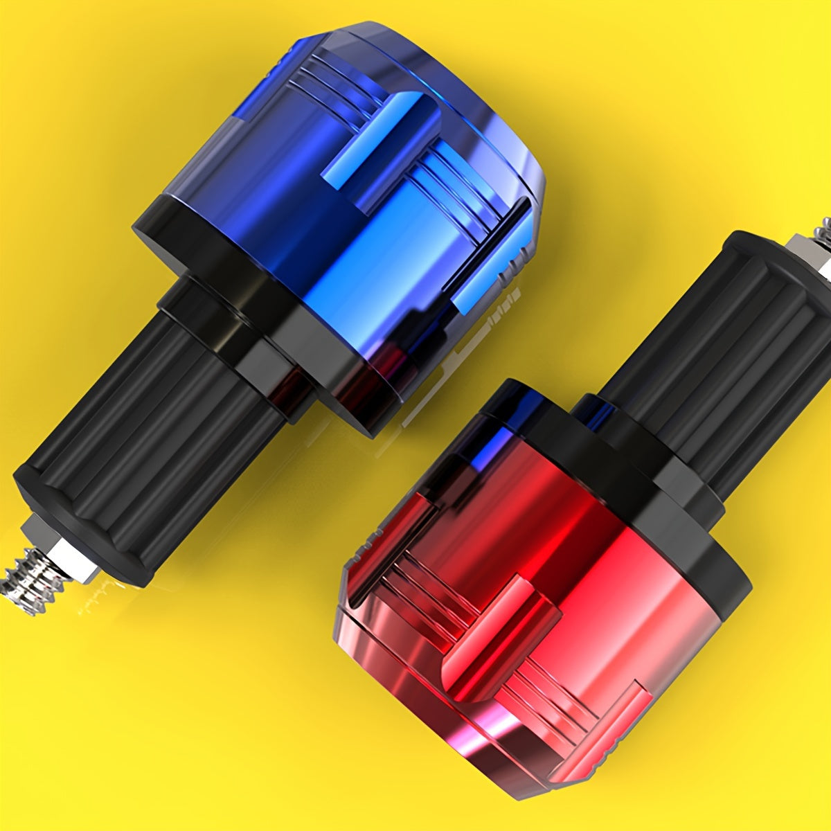 Universal Aluminum Alloy Motorcycle Handlebar Grip with Golden Dragon Head Design