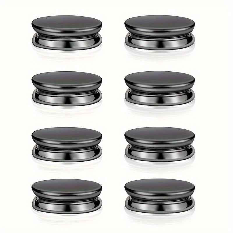 Set of 8 Electroplated Alloy Brooch Pins for Hijab with Magnetic Closure Modern Design