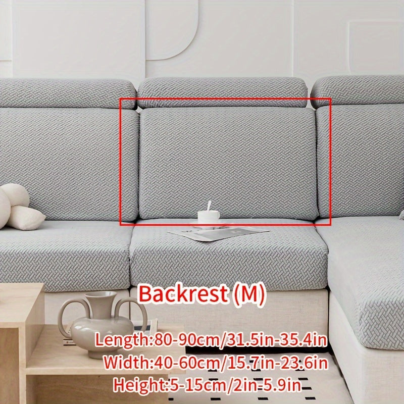 Современный жаккардовый чехол для дивана, изготовленный из прочного полиэстера и спандекса, не скользит, подходит для домашних животных, легкий в уходе, подходит для кресел и секционных диванов.