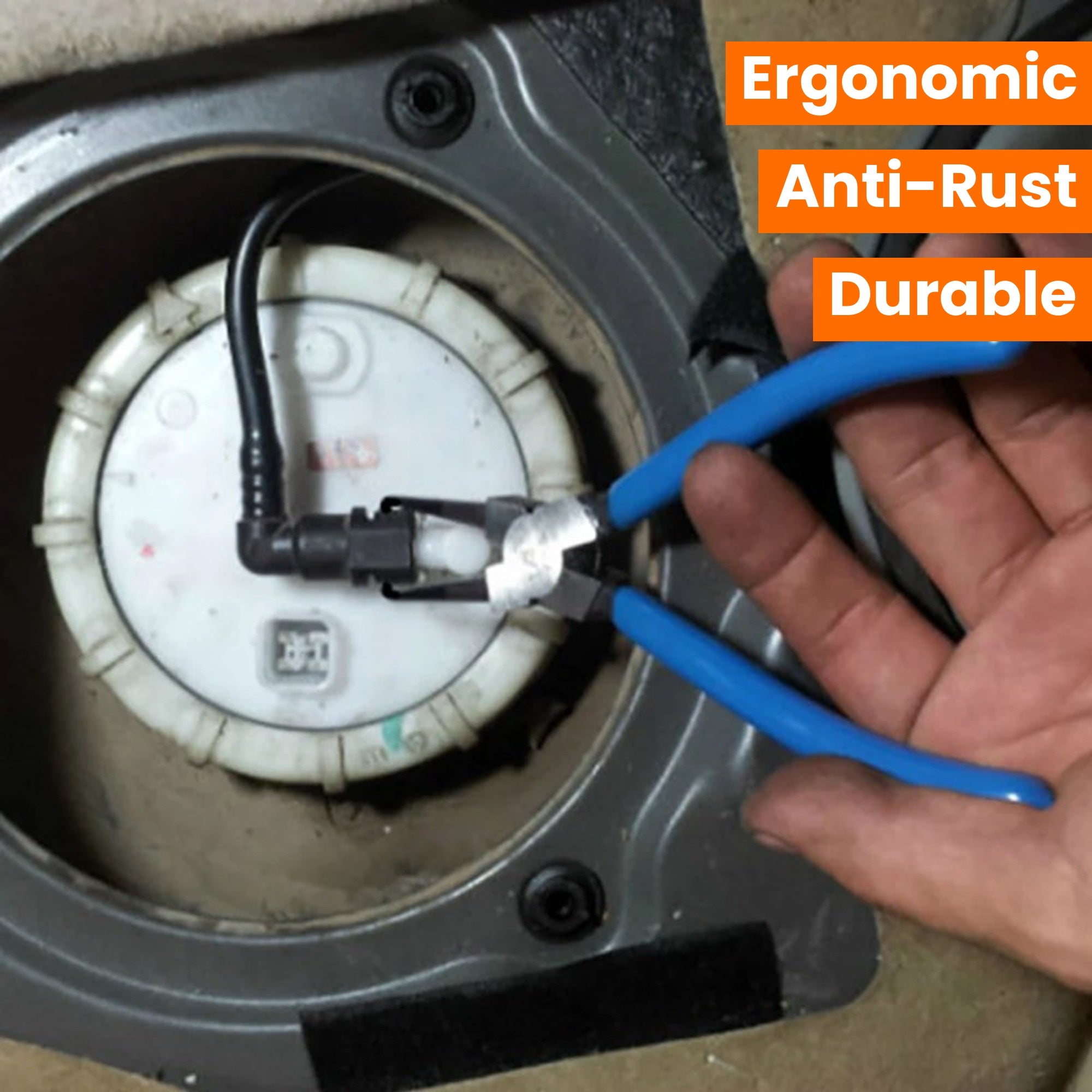 Плоскогубцы для зажима соединений из высокоуглеродистой стали, синий, прочный, антикоррозийный, для снятия шлангов