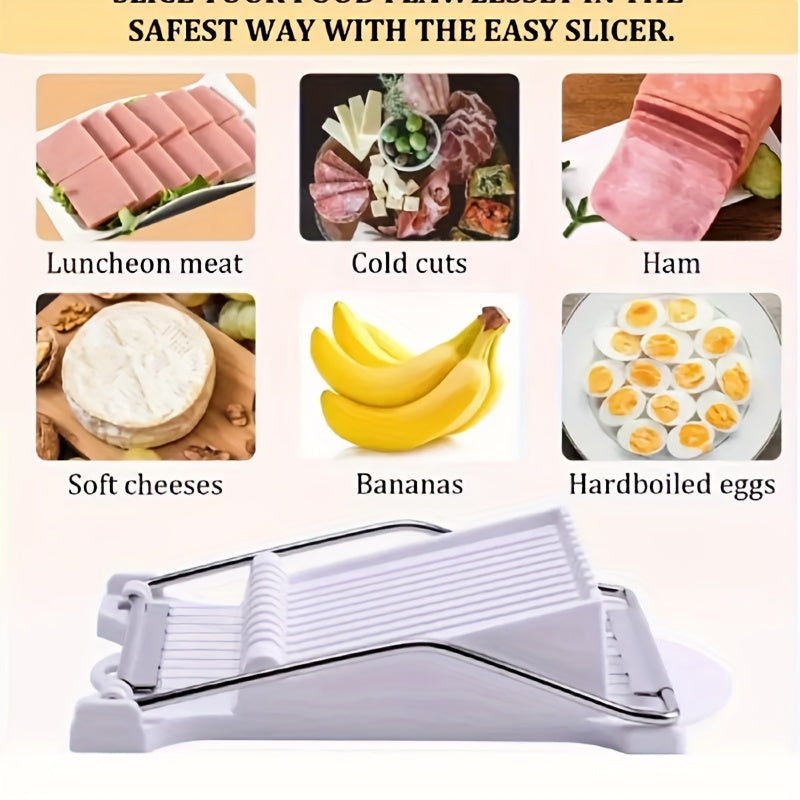 Stainless Steel Manual Meat Slicer for Ham and Lunch Meats Kitchen Tool