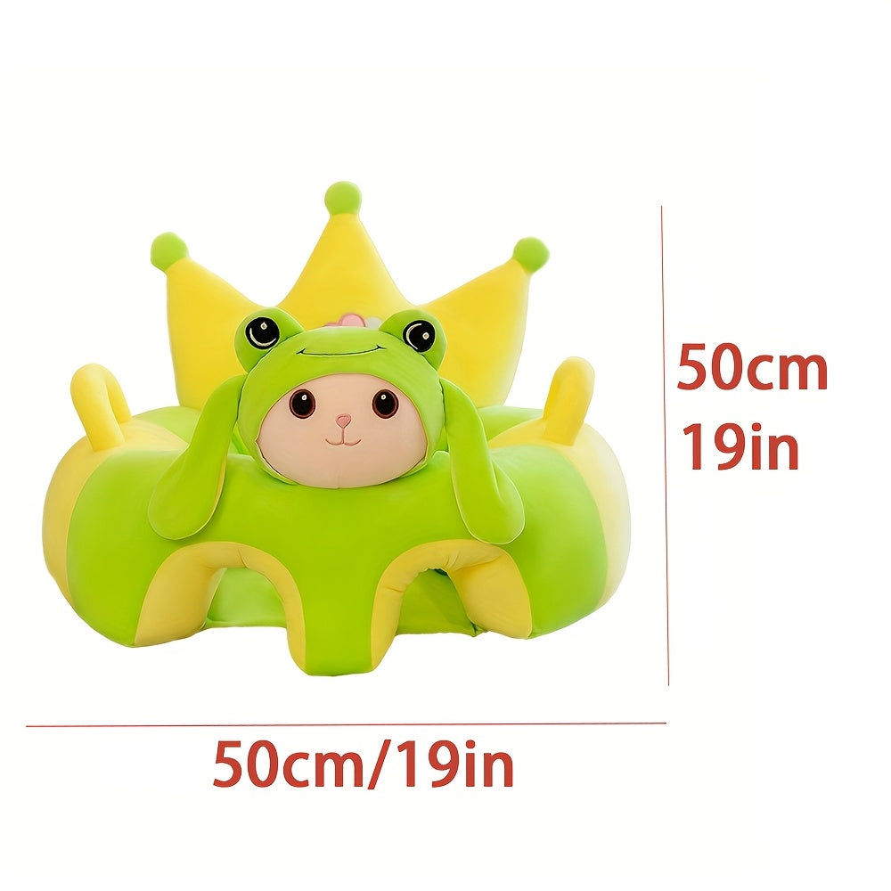 Kids Support Seat for Ages 3-12 Months Pink Green Plush Sitting Chair for Kids