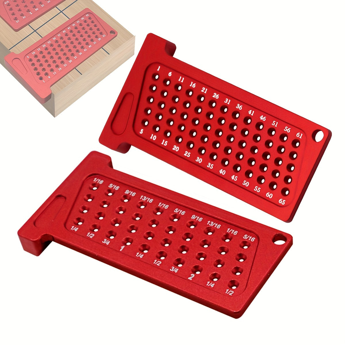 Universal Aluminum Scribe Ruler with Metric and Inch Measurements for Woodworking