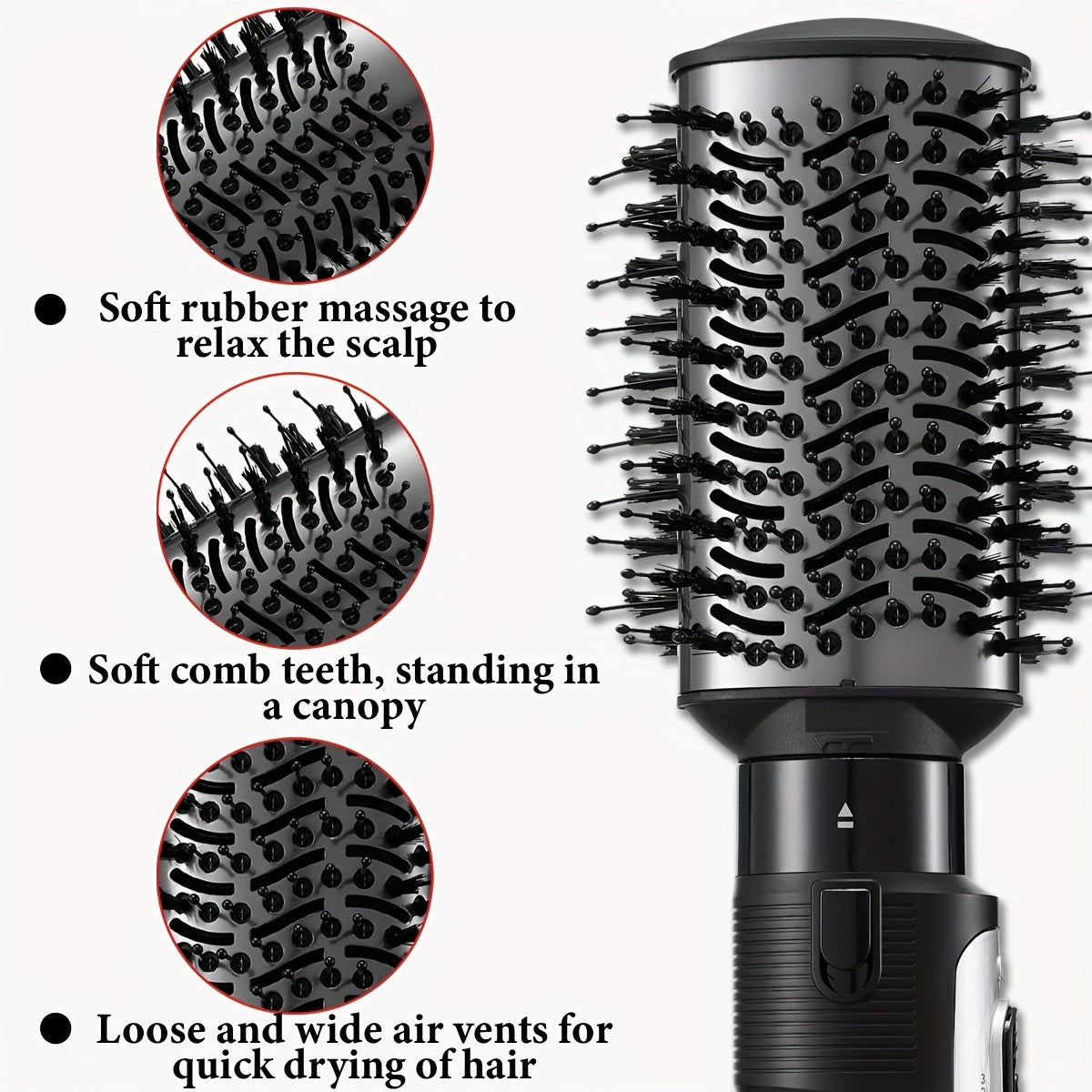 3-in-1 Hot Air Styling Tool with Interchangeable Nozzles 1200W EU Plug