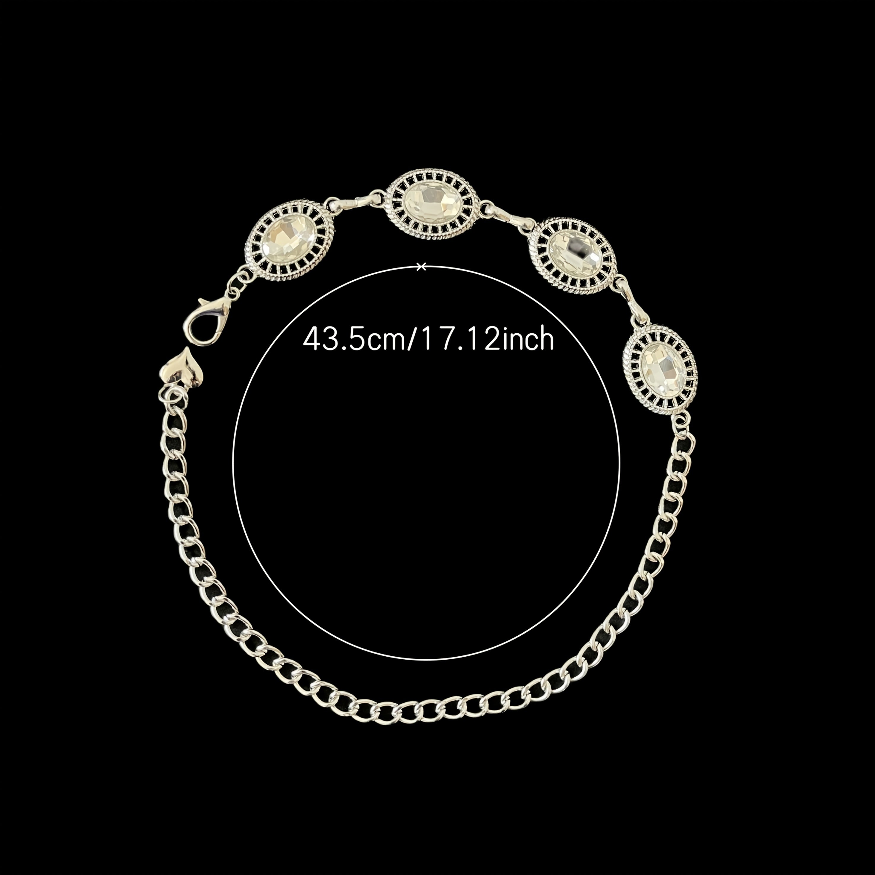 Unisex Silver Metal Shoe Chains, DIY Decor for Shoes and Boots