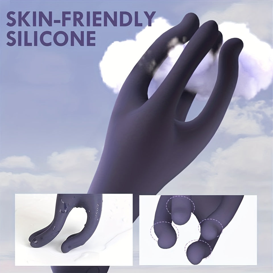 Men Silikon Vibrator Penis Trener Uzaytirish Glans Massaji Avtomatik