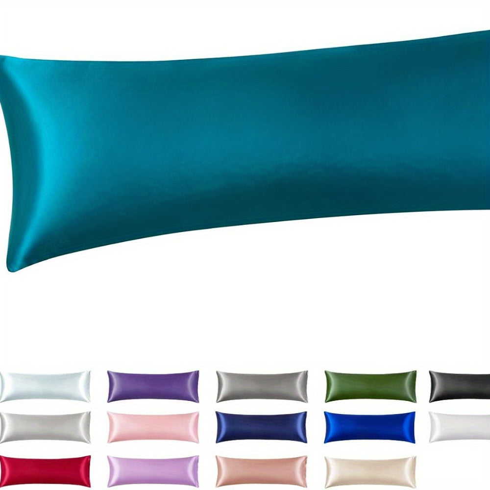 Fundas de almohada de satén negro 20x26 2 unidades, enfriamiento, cuidado del cabello sin frizz