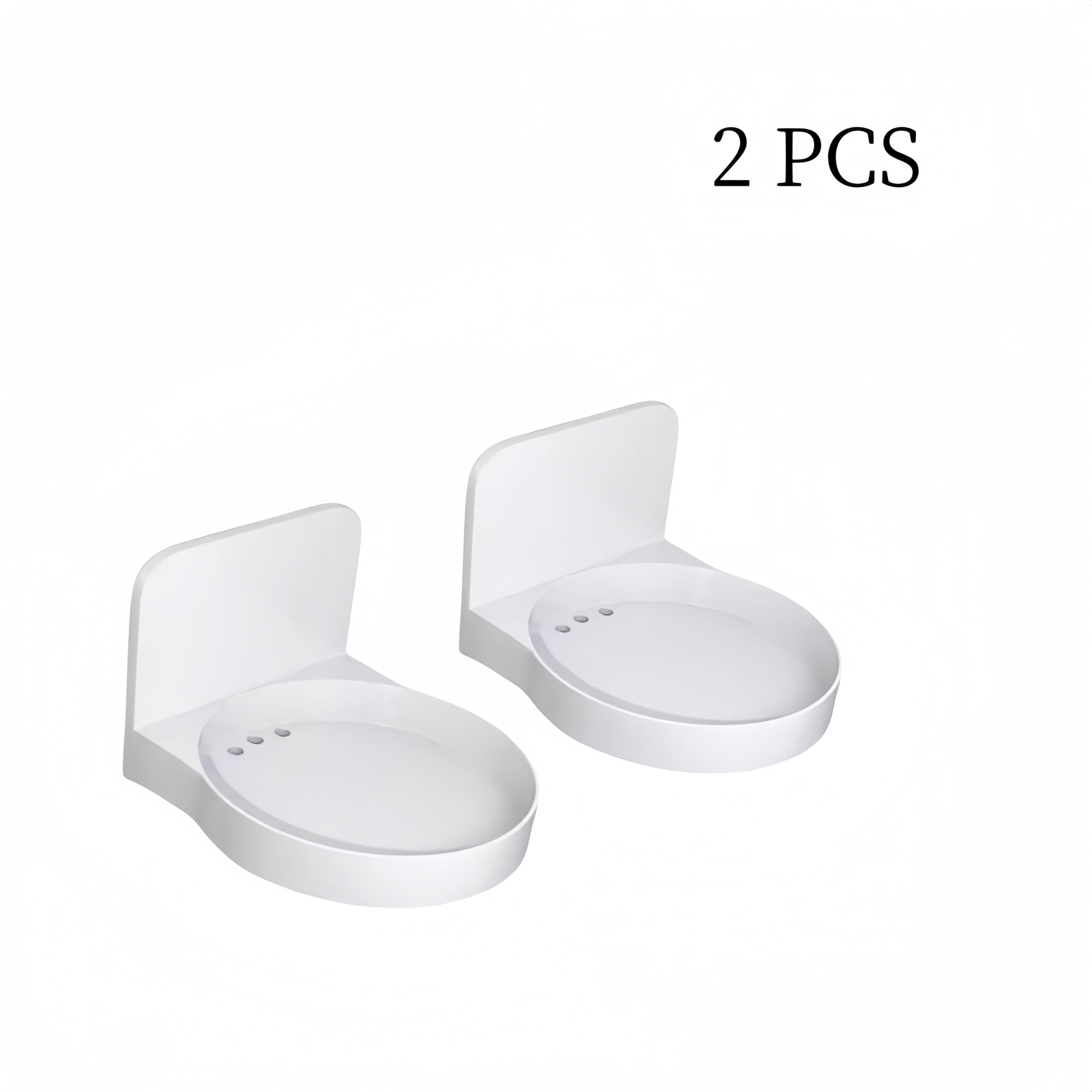 Plastic Wall-Mounted Storage Rack for Kitchen Spices and Toiletries No Drilling