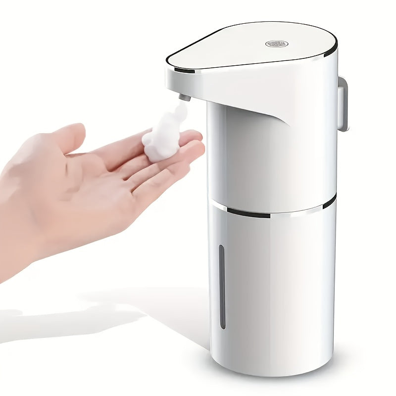 380mL White Touchless Automatic Soap Dispenser Wall Mount USB Rechargeable