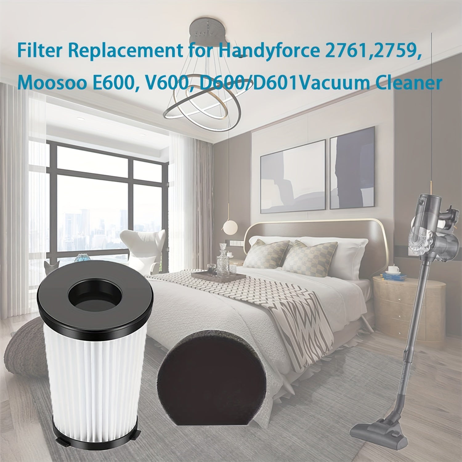 Handyforce 2761, 2759, Moosoo E600, V600 D600/D601 changyutgichingizning samaradorligini va ishlashini 4Pacs filtrini almashtirish bilan oshiring. Havo oqimini yaxshilang va optimal tozalash natijalaridan bahramand bo'ling.