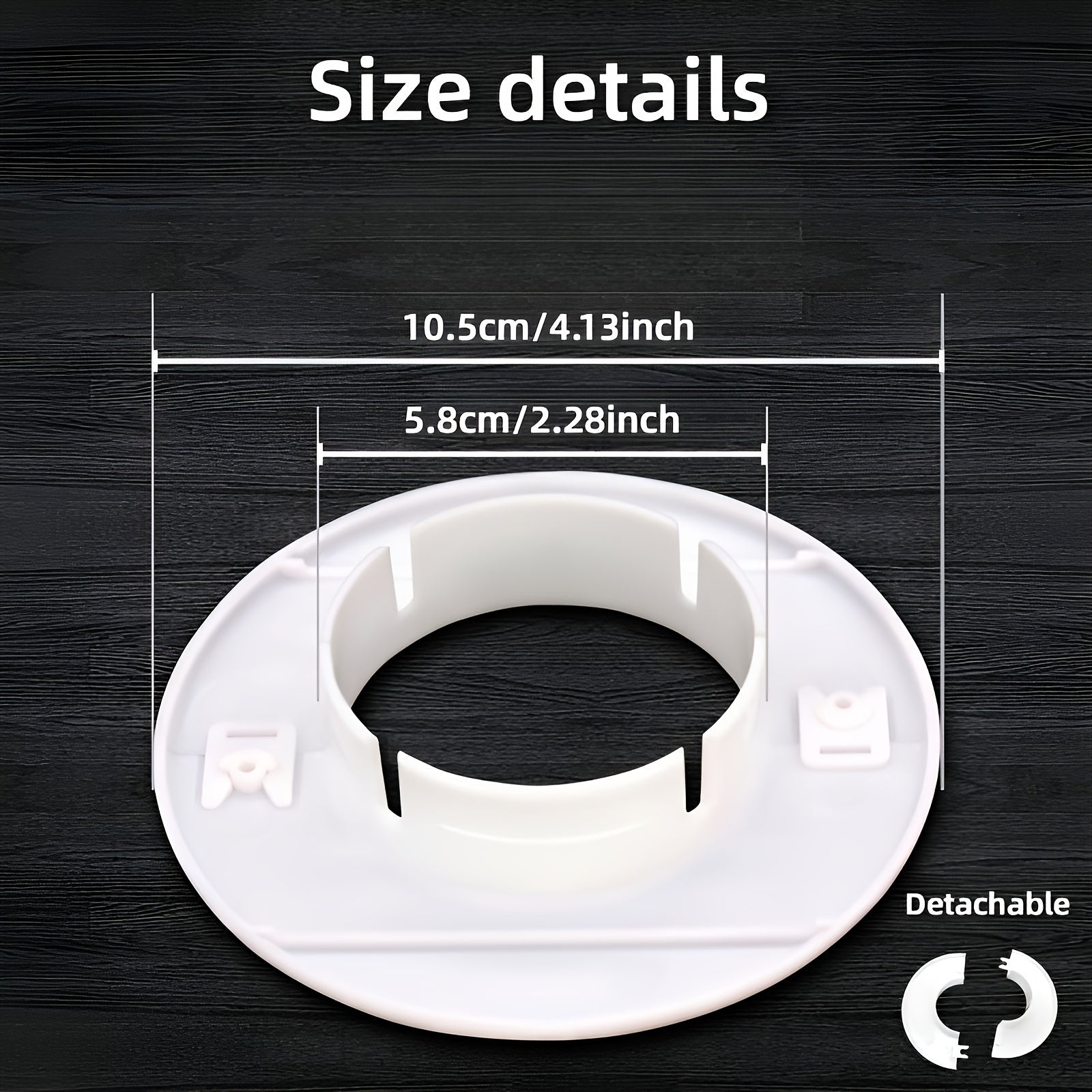 2 шт. пластиковых декоративных накладок на вентиляцию кондиционера для стены, внутри и снаружи, легкая установка