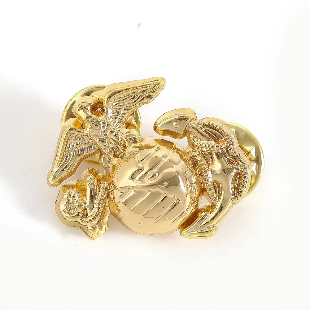 Stainless Steel Marine Corps Eagle Lapel Pin Brooch for Attire Jacket Purse 2.5cm