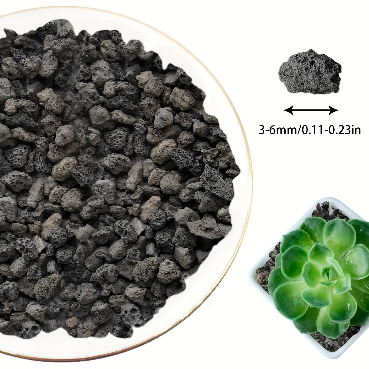 Black Lava Stones for Aquariums and Terrariums Natural Volcanic Eruption Aquarium Plants Landscaping