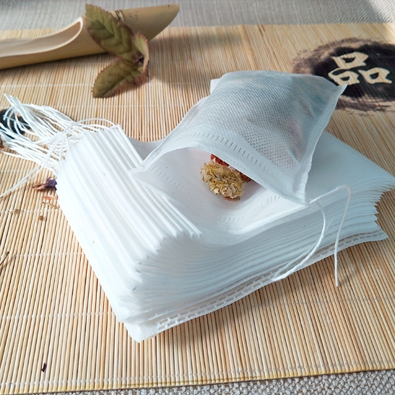 100 or 200 Pieces 5X7cm PET Tea Bags for Home Brewing