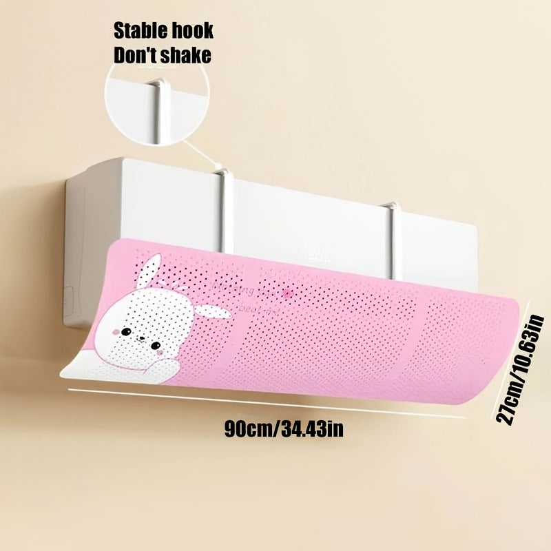 Настенный дефлектор для кондиционера с дизайном снеговика и сосны, легкий в использовании, прочная пластиковая крышка вентиляции для дома/офиса, блокирует холодный воздух и повышает комфорт внутри помещения, круглогодичный