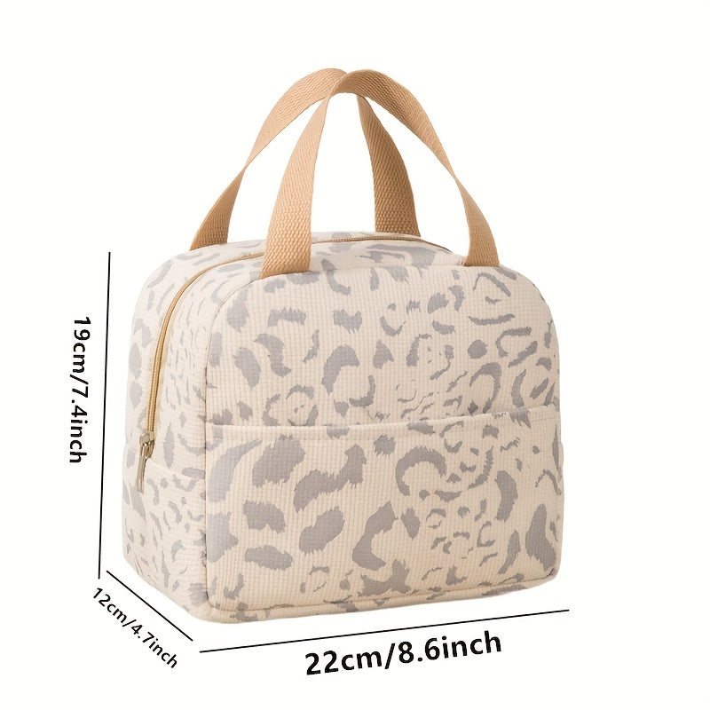 Insulated Bag Large Capacity Ink Pattern for Work School Travel Picnic