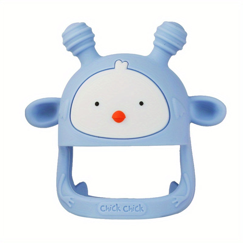 Silikon materialidan tayyorlangan chaqaloqlar uchun tish chiqargich o'yinchoq, bolalar uchun xavfsiz, chirqirash ovozi, 6-12 oylik bolalar uchun mos, BPA dan holi, hech qachon qo'lga tushmaydi (1/2 to'plam)